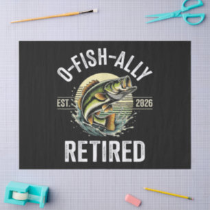 O-Fish-Ally Retired 2026 Fisherman Fishing Tissue Paper