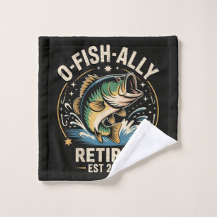 O-Fish-Ally Retired 2026 Fisherman Fishing Wash Cloth