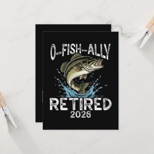 O-Fish-Ally Retired 2026 Humour Funny Invitation