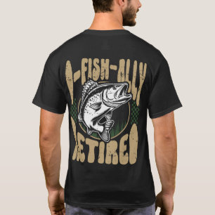 O-Fish-Ally Retired Fishing Retro T-Shirt