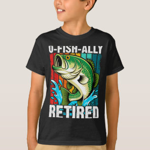 O-fish-ally retired husband dad fishing funny T-Shirt