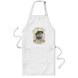O Fish Ally Retired Since 2026 Fishing Retirement Long Apron