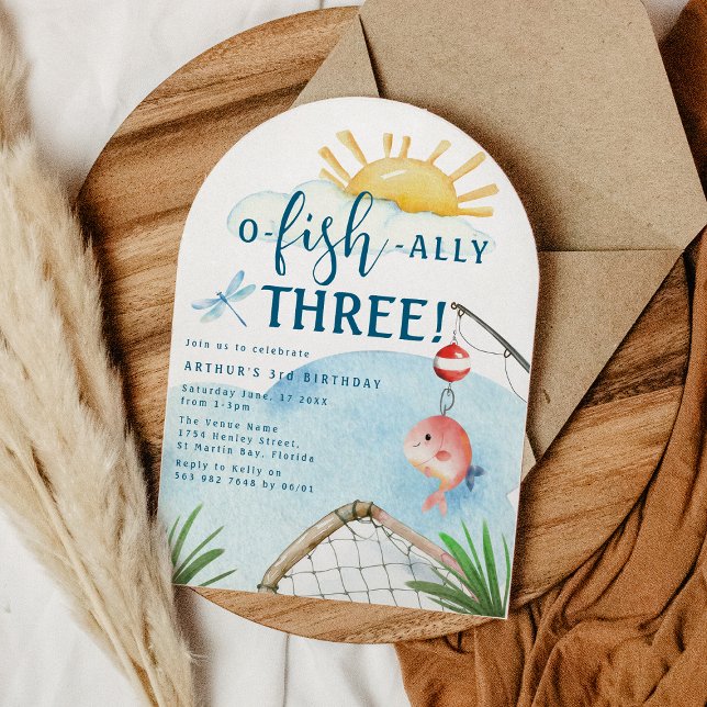 O Fish Ally Three! | 3rd Birthday Party Invitation (Creator Uploaded)