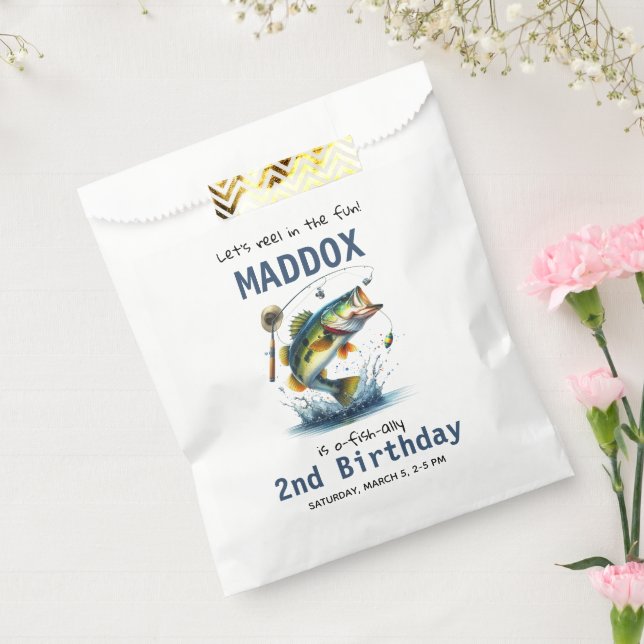 O-Fish-Ally Two Fishing 2nd Birthday Favour Bags (Sealed)