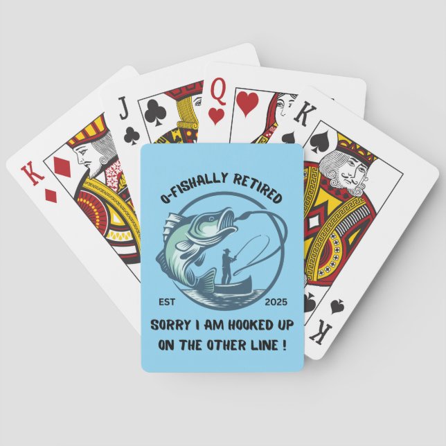 O-Fishally Retired Playing Cards, Retirement Gift Playing Cards (Back)