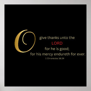 O give thanks poster