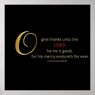 O give thanks poster
