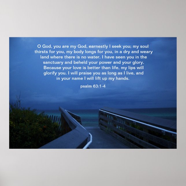 O GOD, YOU ARE MY GOD POSTER (Front)