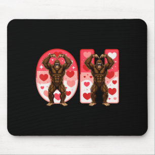O-h Couples Matching Funny Bigfoot In Midwestern V Mouse Mat