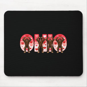 O-h-i-o Funny Bigfoot Ohio In Midwestern Valentine Mouse Mat