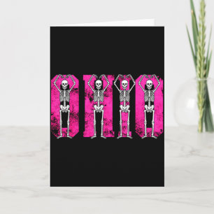 O-h-i-o Funny Skeleton Ohio In Midwestern Valentin Card