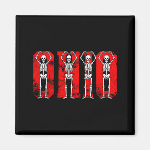 O-h-i-o Funny Skeletons Ohio In Midwestern Valenti Magnet