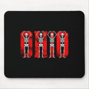 O-h-i-o Funny Skeletons Ohio In Midwestern Valenti Mouse Mat