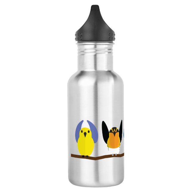 O-H-I-O Warbler Water Bottle (Left)