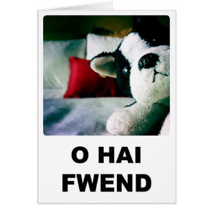 O Hai Fwend Card