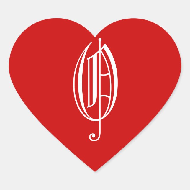 O HEART STICKER (Front)