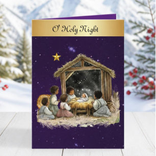 O Holy night christmas card