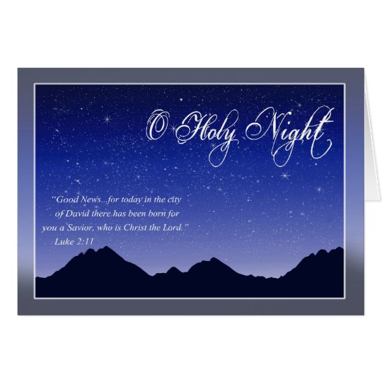 O Holy Night Christmas Card