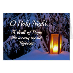 "O Holy Night" Christmas Carol Card