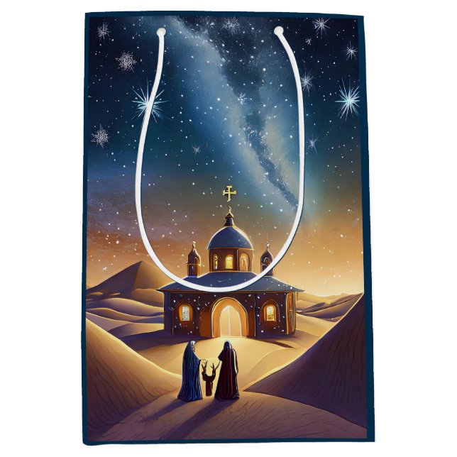 O Holy Night Christmas  Medium Gift Bag (Front)