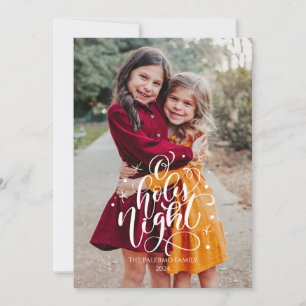 O Holy Night Christmas Photo Card