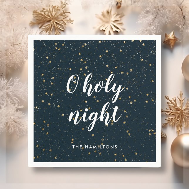O Holy Night Christmas Star  Napkin (Creator Uploaded)