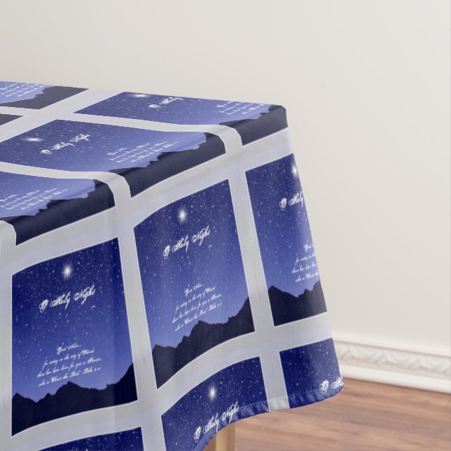 O Holy Night Christmas Table Cloth (In Situ)