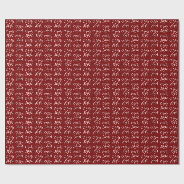 O Holy Night Christmas Wrapping Paper (Flat)