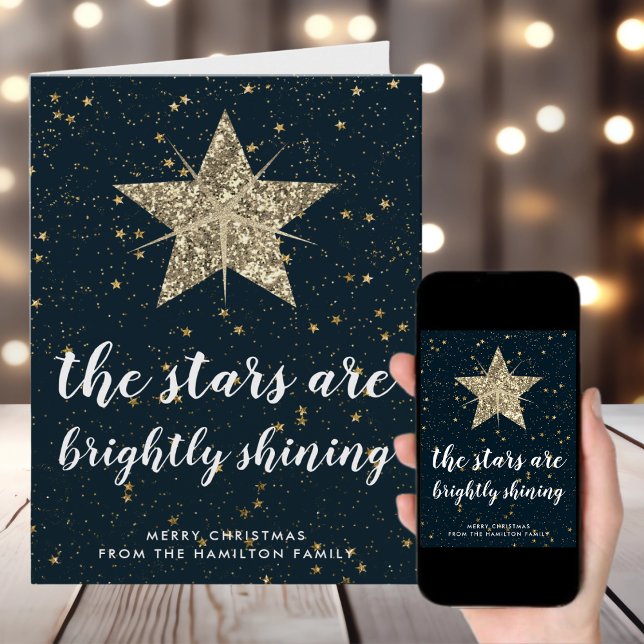 O Holy Night | Gold Stars Christmas Card (Creator Uploaded)