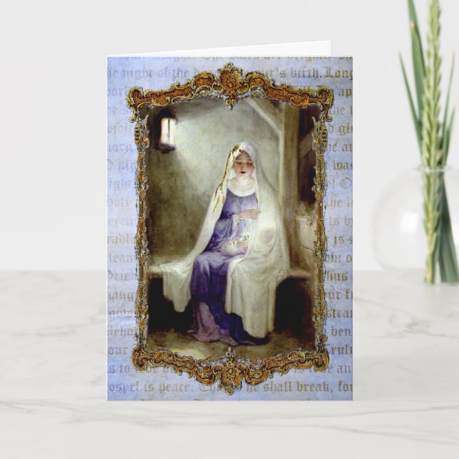 O Holy Night Greeting Card (Front)