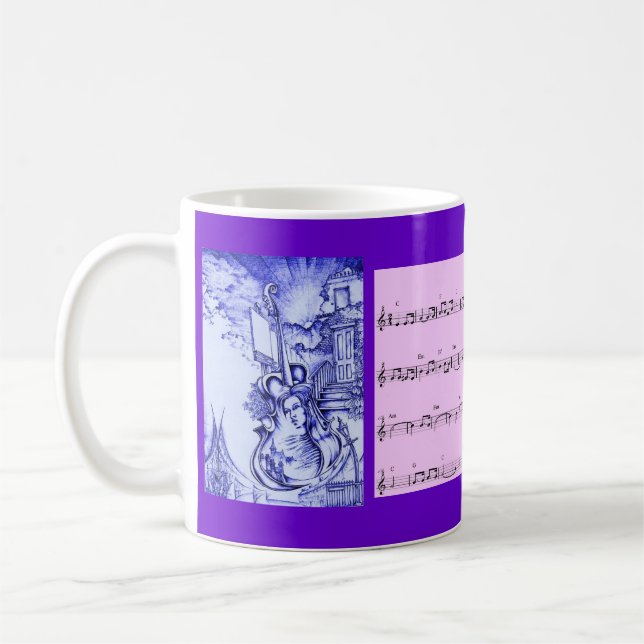 O Holy Night Music Mug Gift (Left)