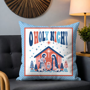 O Holy Night Nativity Christian Christmas Cushion