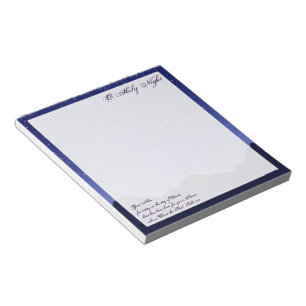 O Holy Night Note Pad