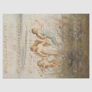 O Holy Night with Angels Tissue Paper