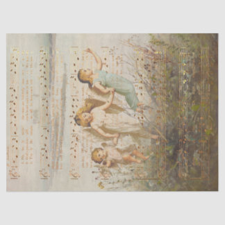 O Holy Night with Angels Tissue Paper