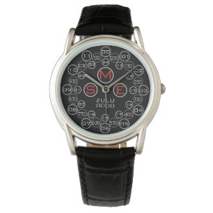 O Hundred Zulu Black Monogram Watch