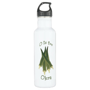O is for Okra. 710 Ml Water Bottle