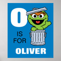 O is for Oscar the Grouch | Add Your Name