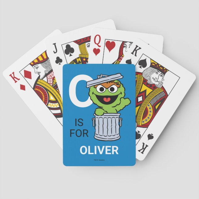 O is for Oscar the Grouch | Playing Cards (Back)