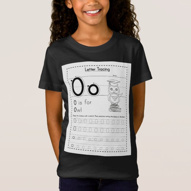 O is for owl T-Shirt (Front)