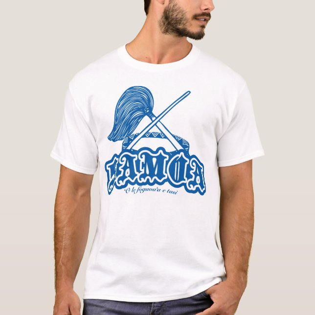 ‘O le fogava‘a e tasi blue T-Shirt (Front)
