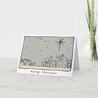 O Little Town Of Bethelhem Holiday Card