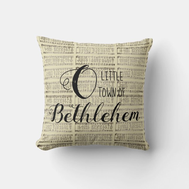O Little Town of Bethlehem Cushion (Front)