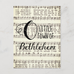 O Little Town of Bethlehem Postcard