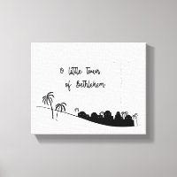 O Little Town of Bethlehem Wrapped Canvas Art
