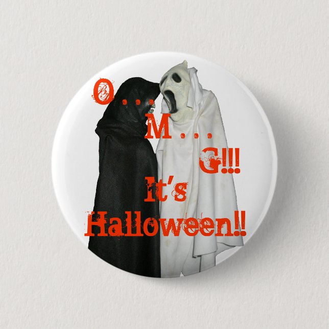 O . . . M . . . G! 6 CM ROUND BADGE (Front)