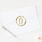 O Monogram Faux Gold Envelope Or Favour Seal (Envelope)
