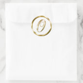 O Monogram Faux Gold Envelope Or Favour Seal (Bag)