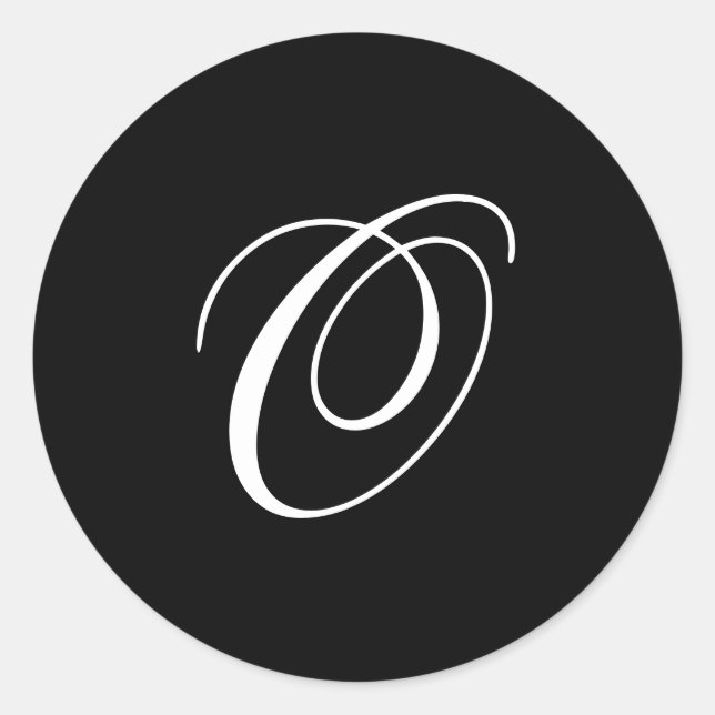 O Monogram Stickers (Front)