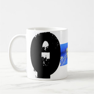 O Monogram Typographic Grunge Mug